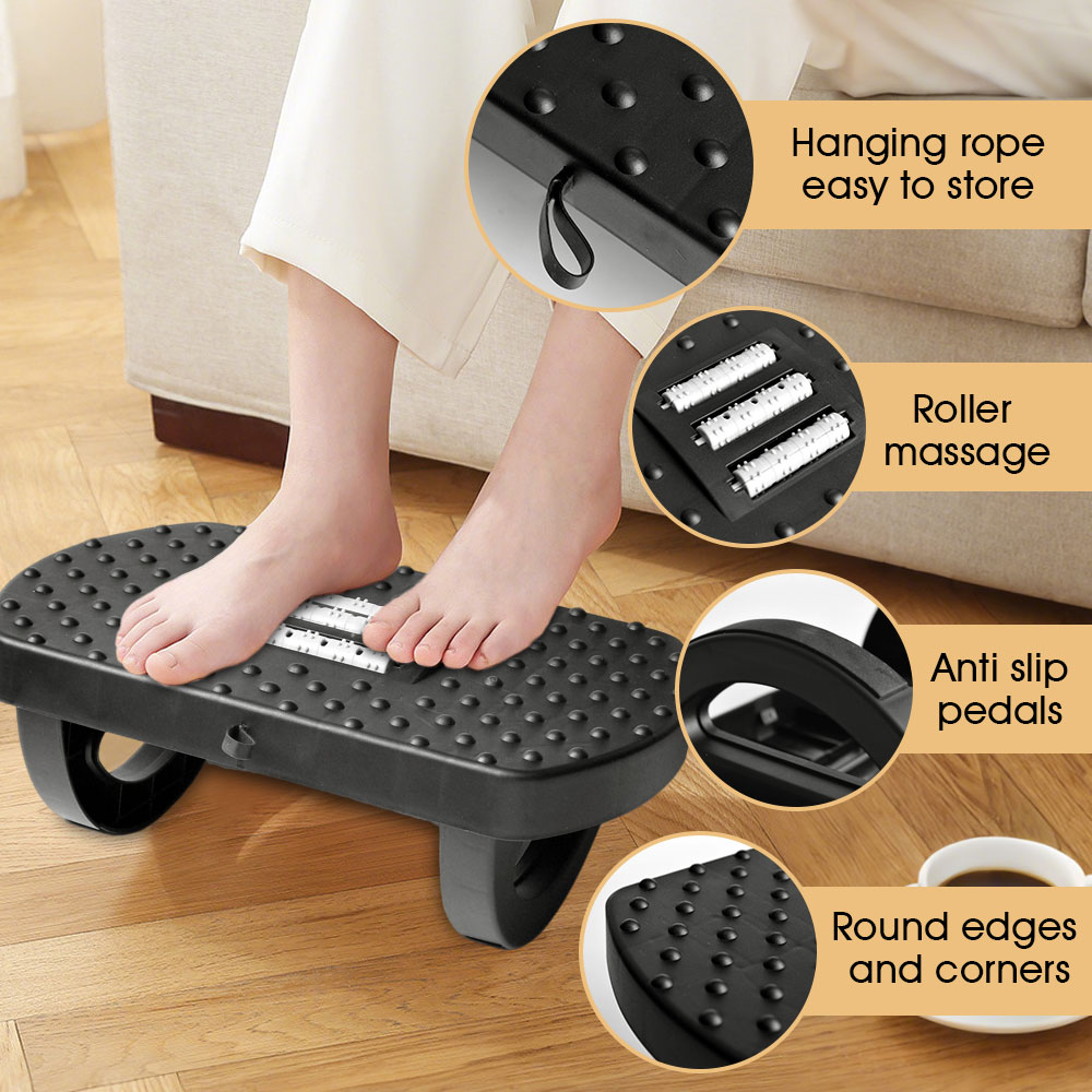 Footrest Under Desk - Banqueta portátil para escritório em casa,