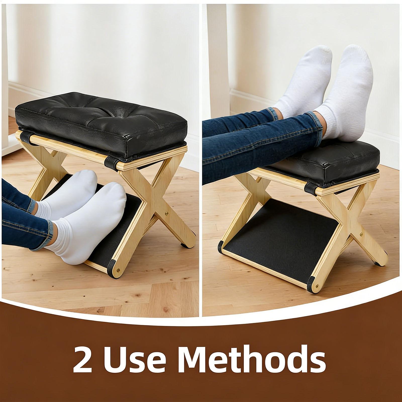 Descanso para os Pés de Madeir - Footrest Under Desk avaliação e preço